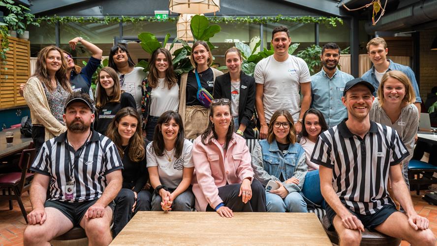 Canva UK team at a Season Opener event