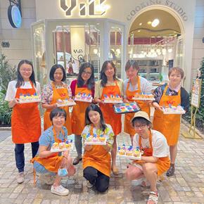 China People team baked cakes to celebrate new launches for the season